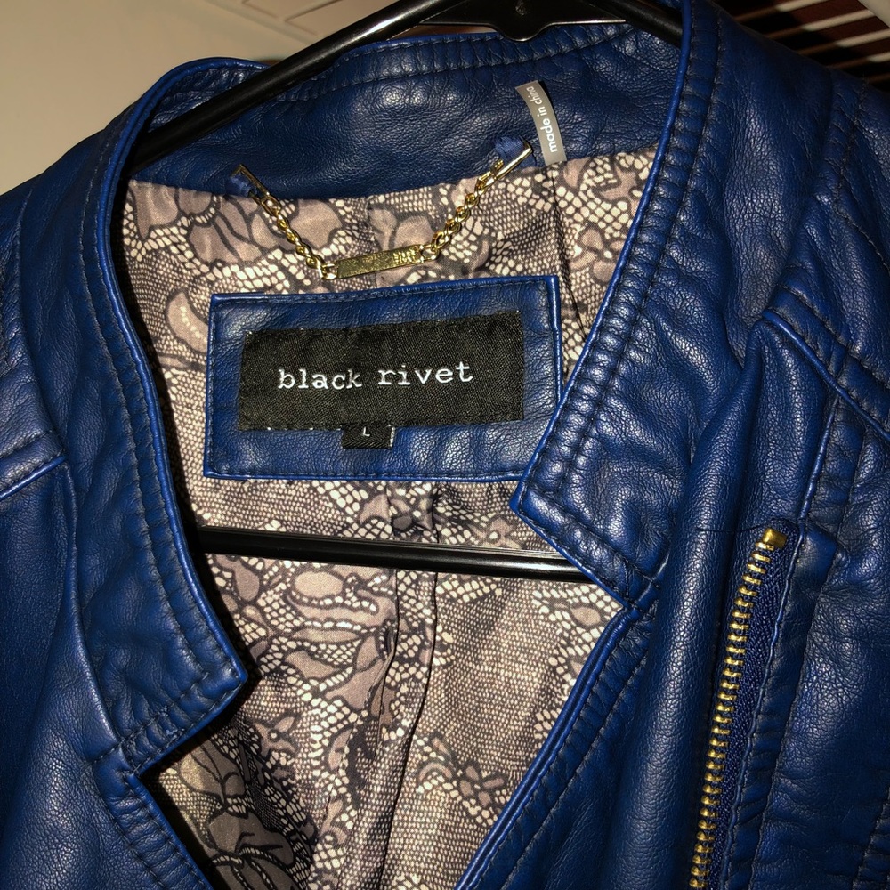 Black Rivet Leather Jacket